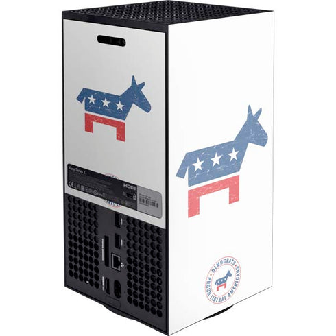 Democrat Donkey XBox Series X Digital Edition Console Skin